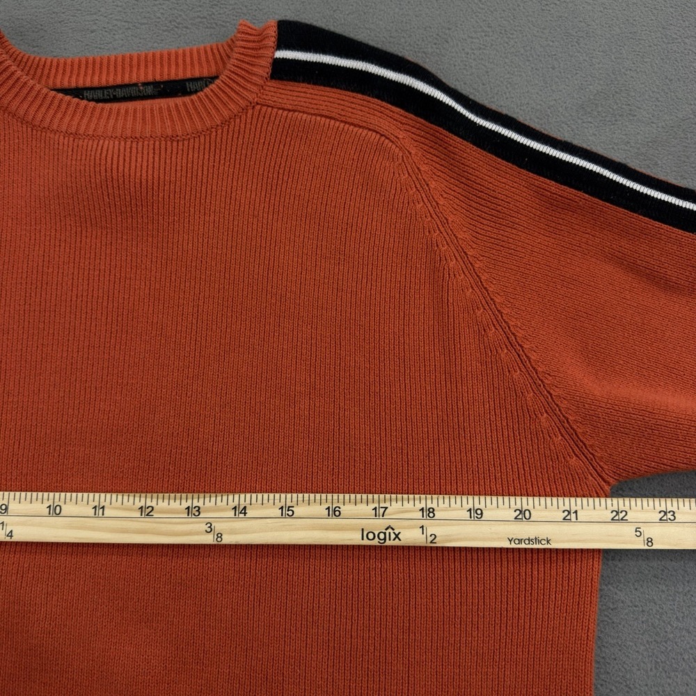 Vintage 90s Harley Davidson Spellot Long Sleeve Knit Sweater Mens M Hong Kong - Picture 4 of 7